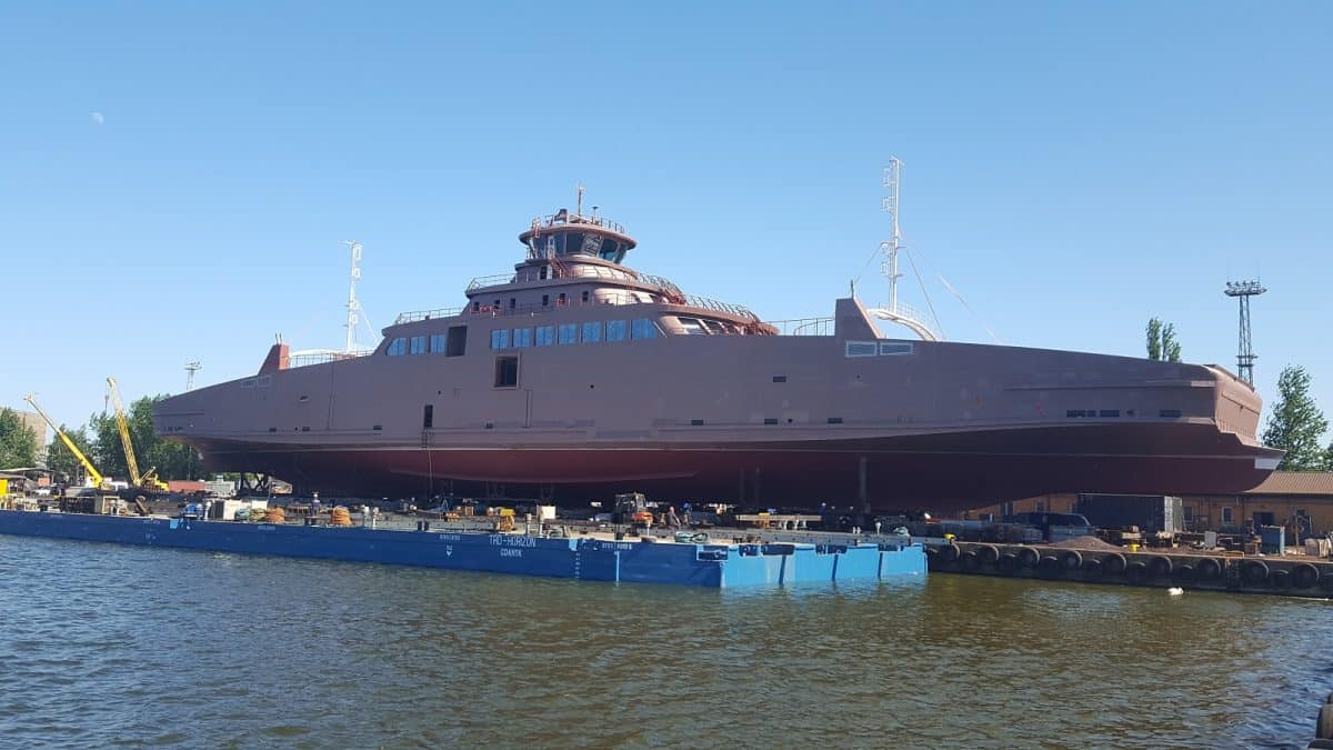 Stocznia Montex  Shipyard zbudowała kolejny hybrydowy prom fiordowy. Wodowanie w sobotę
