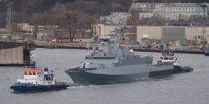 Testy na okręcie patrolowym ORP Ślązak / Portal Stoczniowy