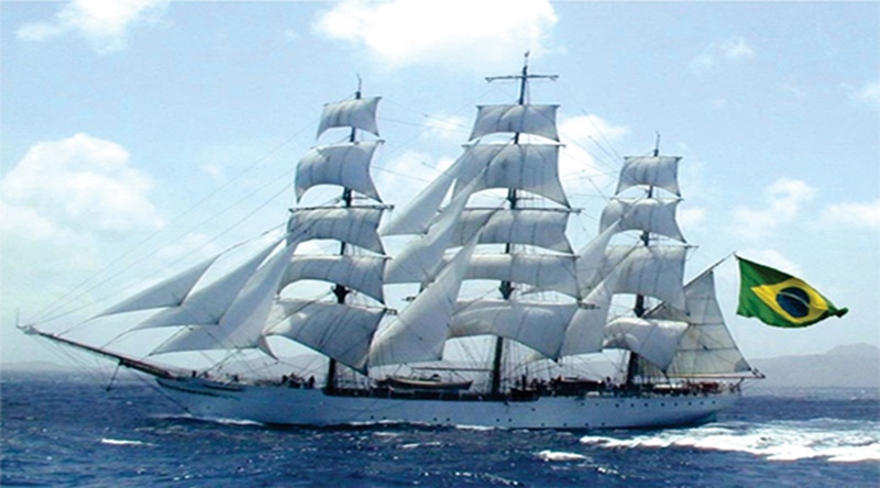 Brazylijska fregata żaglowa Cisne Branco w Gdyni