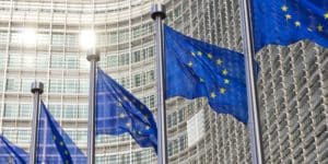 EU flags