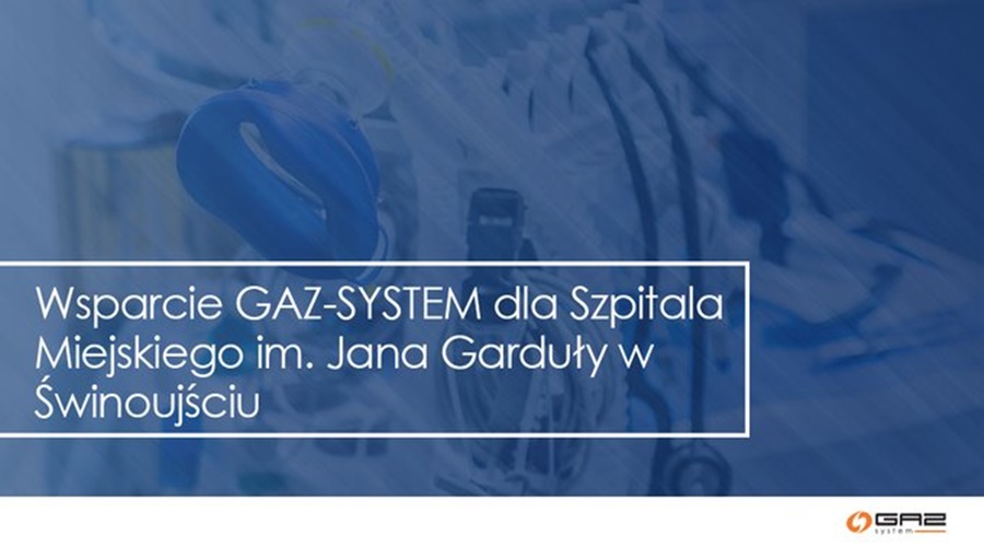 GAZ-SYSTEM wspiera szpital w Świnoujściu