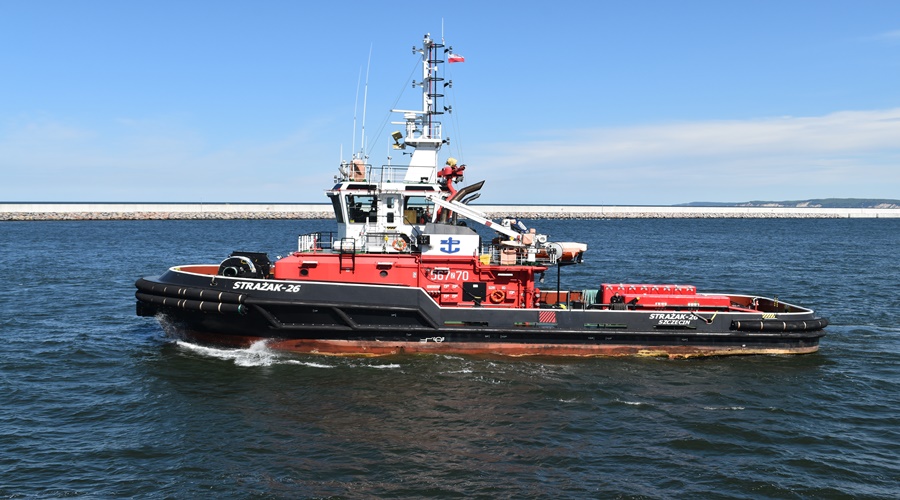 Nowy statek pożarniczy w portach Szczecina i Świnoujścia coraz bliżej
