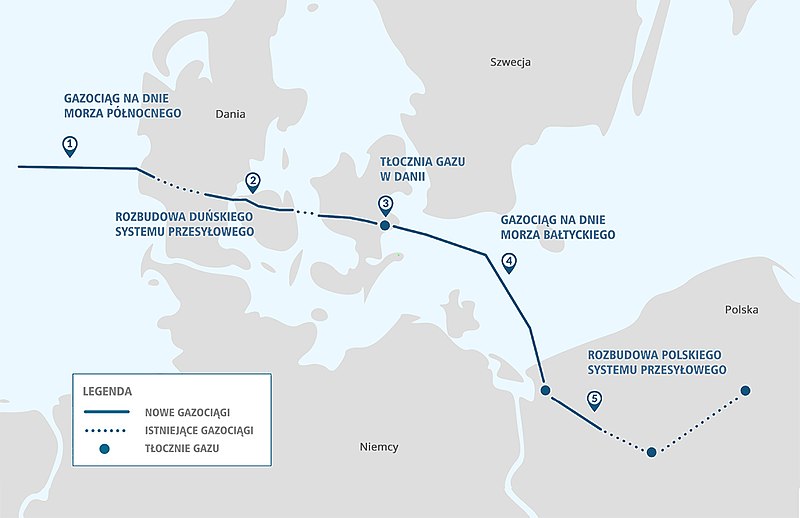 Baltic Pipe już za dwa lata dostarczy gaz z norweskich złóż do Danii i Polski