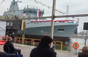 Wodowanie oraz chrzest ORP MEWA i H-13 PRZEMKO / Portal Stoczniowy
