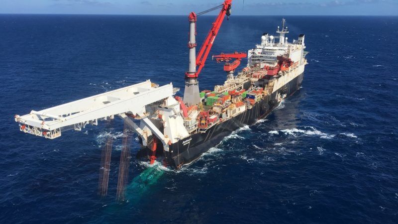 Barka Fortuna rozpoczęła układanie Nord Stream 2 na duńskich wodach