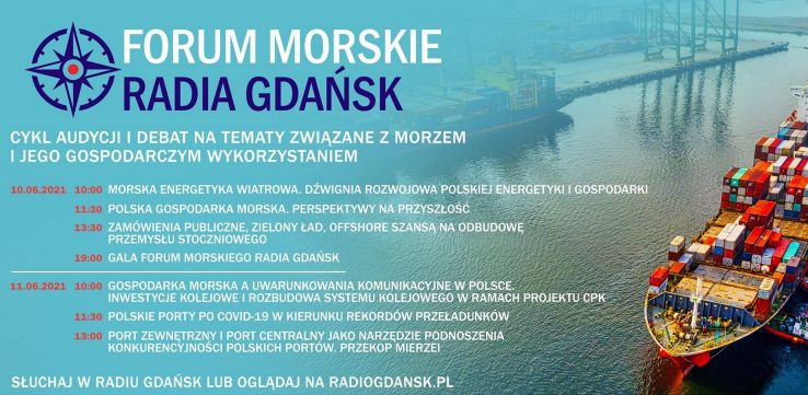 Już jutro wielki finał I Forum Morskiego Radia Gdańsk. Morska energetyka wiatrowa, perspektywy na przyszłość i odbudowa przemysłu stoczniowego [HARMONOGRAM]