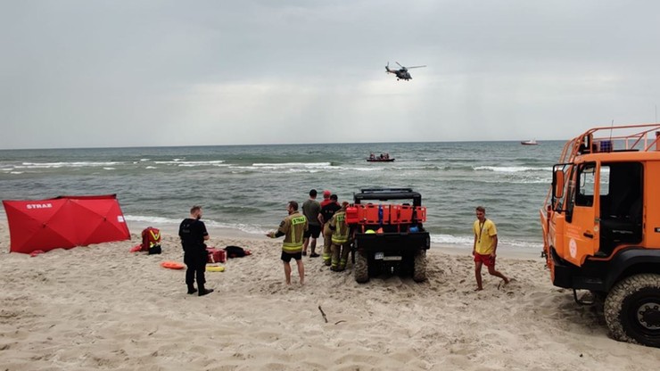 Pomorskie: akcja ratownicza na Bałtyku – nie żyje 50-latek, jego syna uznano za zaginionego