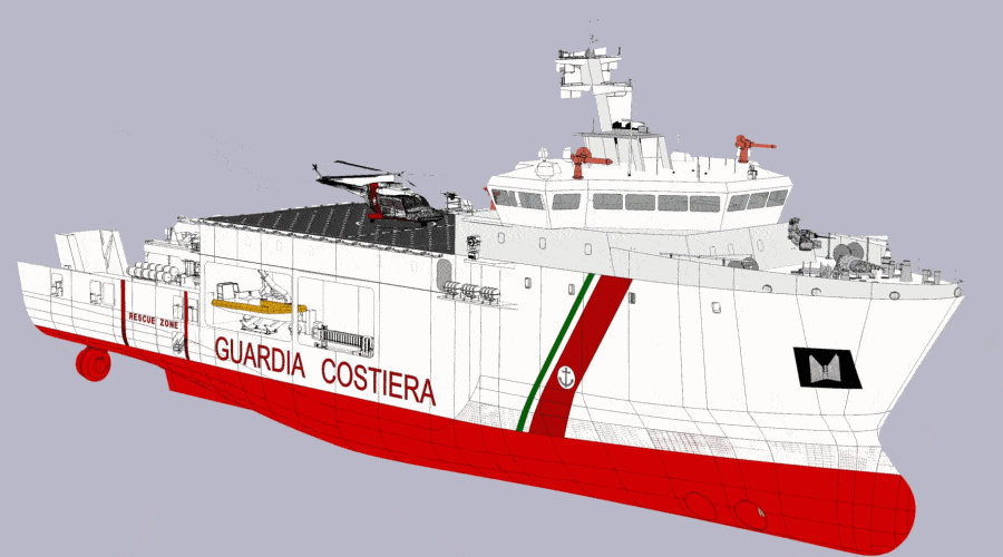 Fincantieri zaprojektuje i zbuduje nowy wielozadaniowy OPV dla włoskiej straży wybrzeża
