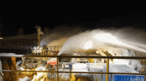 Szwecja: Pożar masowca Almirante Storni w trudnych warunkach pogodowych / Portal Stoczniowy