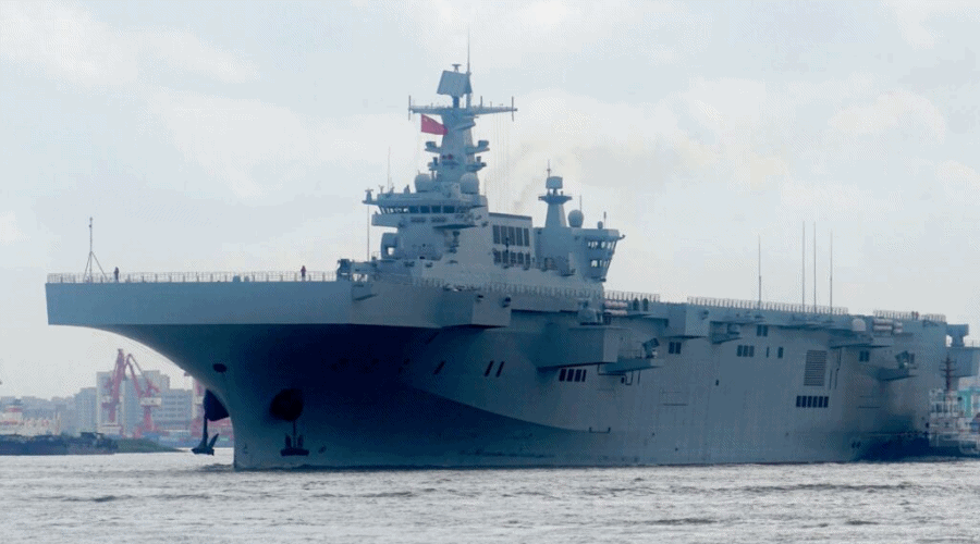 Guangxi (32) drugi chiński okręt typu 075 wcielony do służby w chińskiej flocie