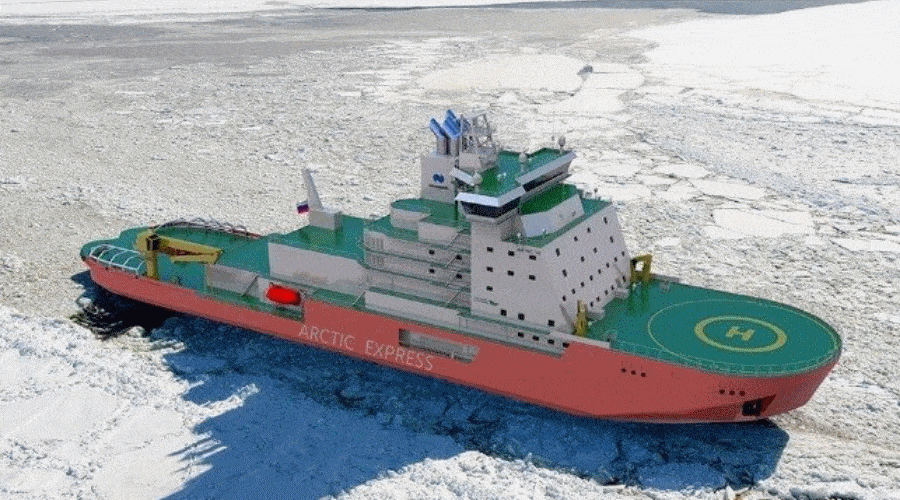 Pierwszy rosyjski lodołamacz zasilany LNG / Portal Stoczniowy