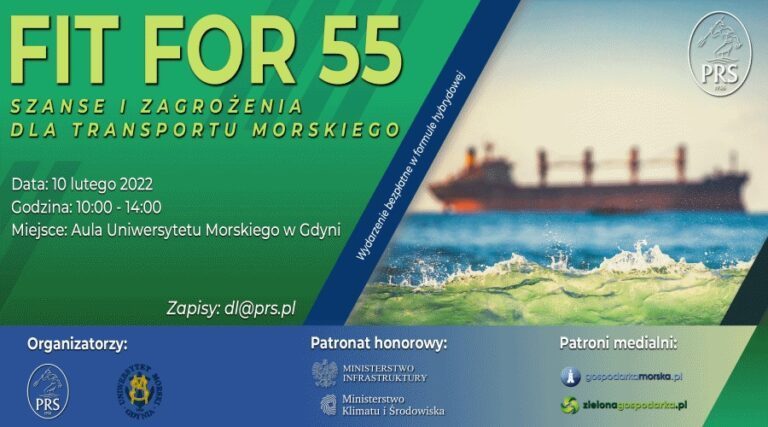 PRS zaprasza na seminarium FIT FOR 55 / Portal Stoczniowy