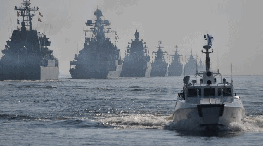 Rosyjskie okręty wojenne rozpoczęły manewry na Morzu Kaspijskim
