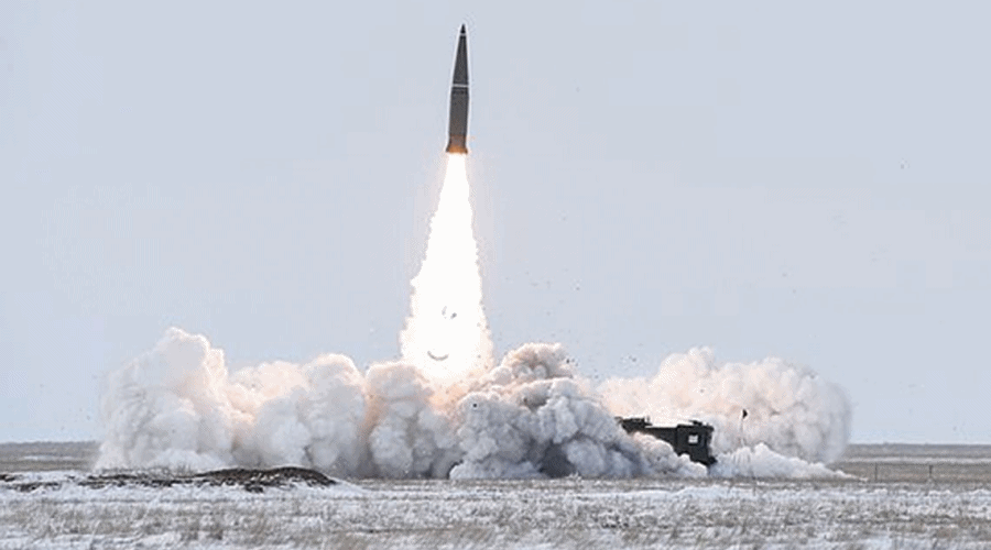 Rosja wystrzeliła z terytorium Białorusi rakiety Iskander w kierunku Ukrainy