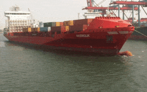 Kolizja kontenerowców w Terminalu Kontenerowym DCT w Gdańsku / Portal Stoczniowy