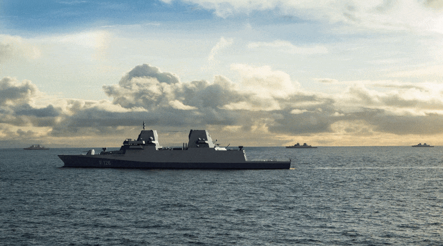 Damen wybiera Leonardo do wyposażenia nowych fregat niemieckiej marynarki wojennej / Portal Stoczniowy 