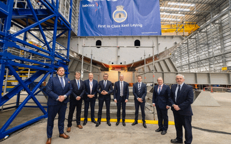 Ceremonia położenia stępki fregaty HMS Venturer dla Królewskiej Marynarki Wojennej / Portal Stoczniowy