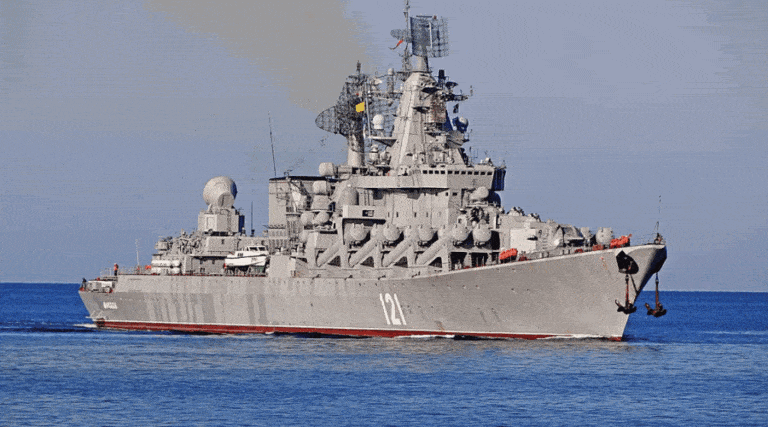 Poważnie uszkodzony krążownik rakietowy Moskwa prawdopodobnie zatonął / Portal Stoczniowy