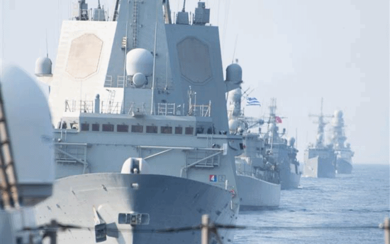 Okręty NATO we wschodniej części Morza Śródziemnego ￼