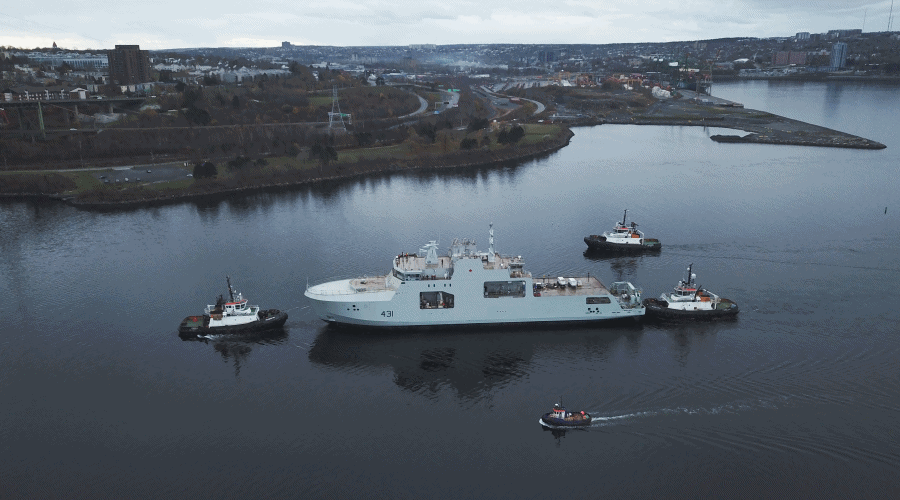 Royal Canadian Navy wprowadziła do służby nowy patrolowiec arktyczny typu Harry DeWolf / Portal Stoczniowy