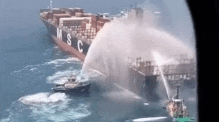 MSC Rita: Pożar na kontenerowcu / Portal Stoczniowy