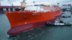 Dziewiczy rejs metanowca Grażyna Gęsicka/Portal Stoczniowy