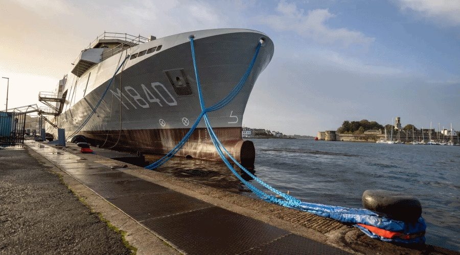 Wodowanie niszczyciela min Vlissingen w ramach programu rMCM / Portal Stoczniowy