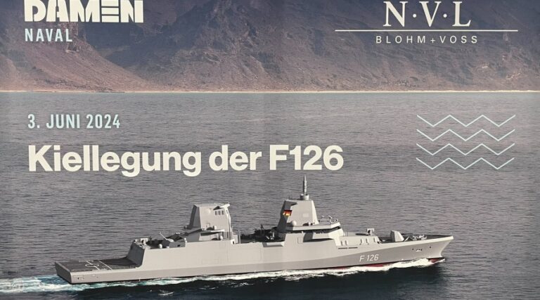 Położenie stępki pod fregatę typu F126 Niedersachsen / Portal Stoczniowy
