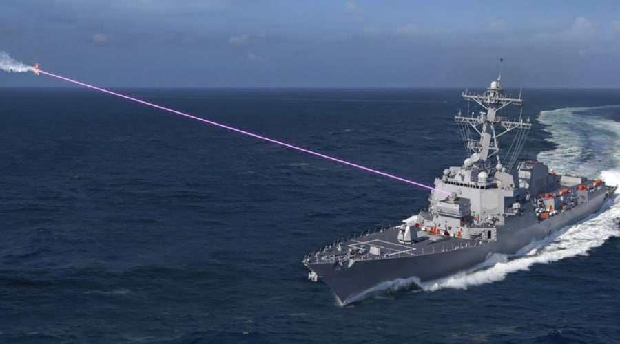 US Navy wprowadza laserowe działa sterowane sztuczną inteligencją na okrętach / Portal Stoczniowy