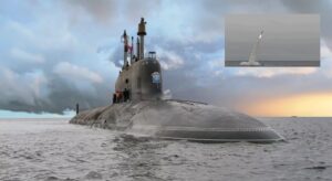 Rosyjski K-571 Krasnojarsk przeprowadził próbne strzelanie pociskiem Kalibr / Portal Stoczniowy