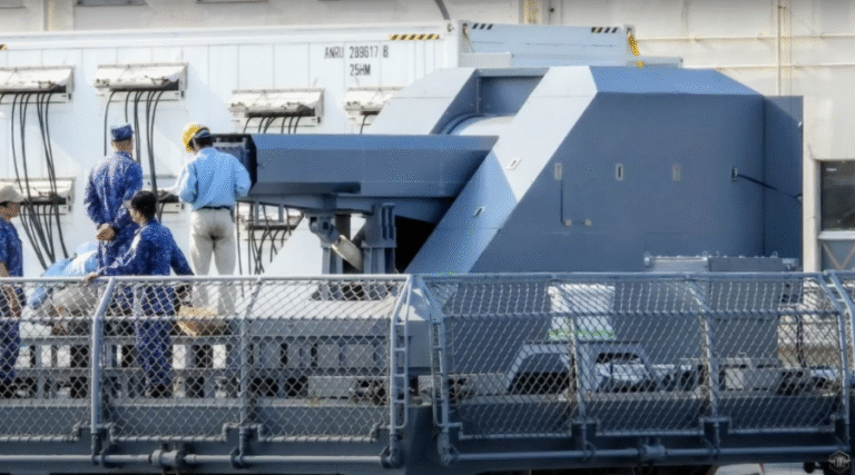 Japoński Railgun testowany na pokładzie okrętu JS Asuka / Portal Stoczniowy