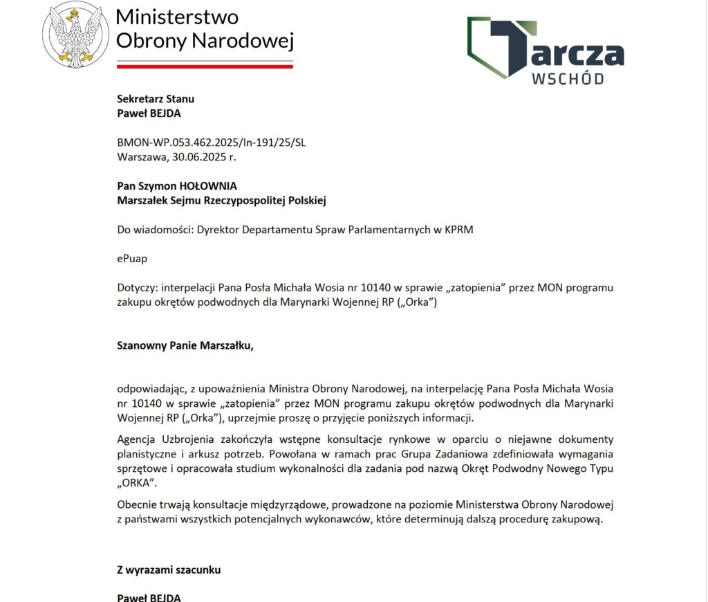 Program ORKA: konsultacje zakończone, okrętów podwodnych wciąż brak / Portal Stoczniowy