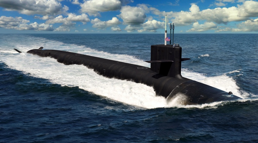 Położenie stępki w General Dynamics Electric pod okręt podwodny USS Wisconsin / Portal Stoczniowy