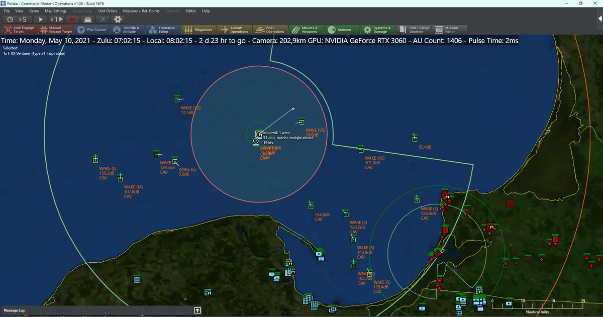 Symulacja ataku dronowego na Bałtyku. Fregata Miecznik kontra statek handlowy