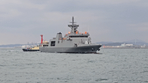 Próby morskie patrolowca Rajah Sulayman u wybrzeży Ulsan / Portal Stoczniowy