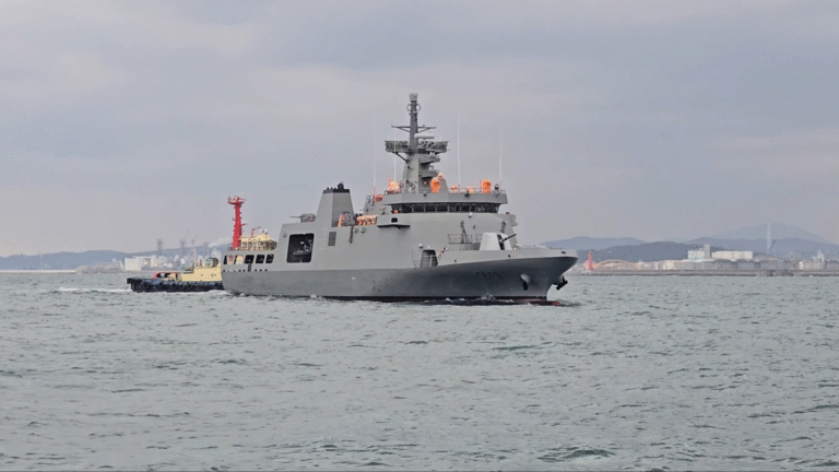 Próby morskie patrolowca Rajah Sulayman u wybrzeży Ulsan / Portal Stoczniowy