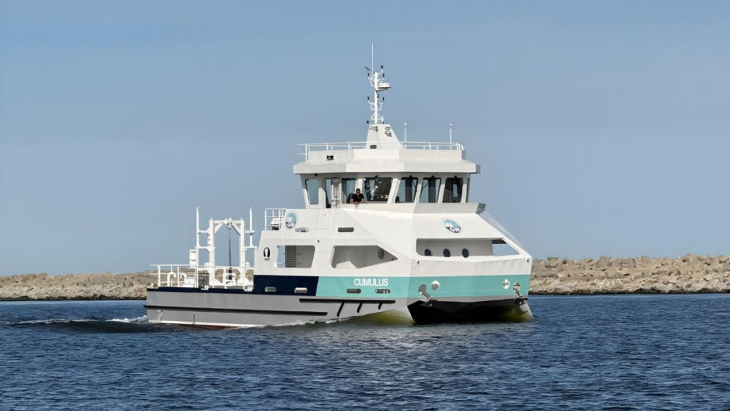 Aluminiowy katamaran Cumulus w służbie na Bałtyku / Portal Stoczniowy