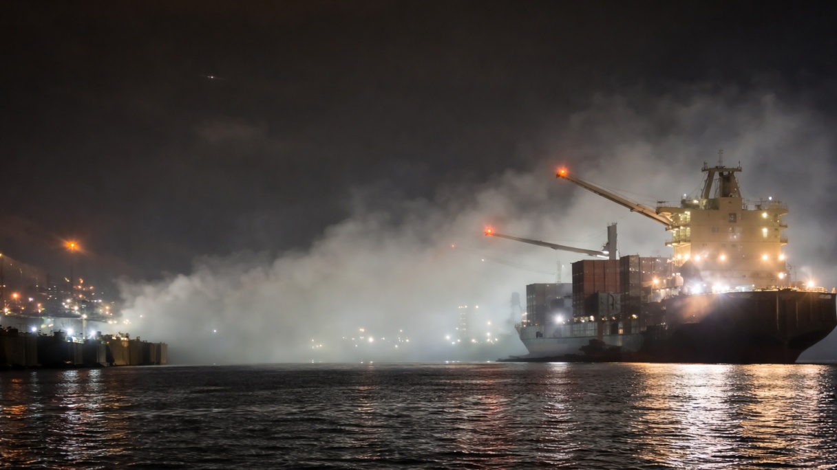 Awaria terminala w porcie Houston. Wyciek kwasu siarkowego