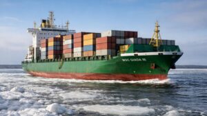 Eksplozja i pożar na kontenerowcu w Zatoce Fińskiej / Portal Stoczniowy