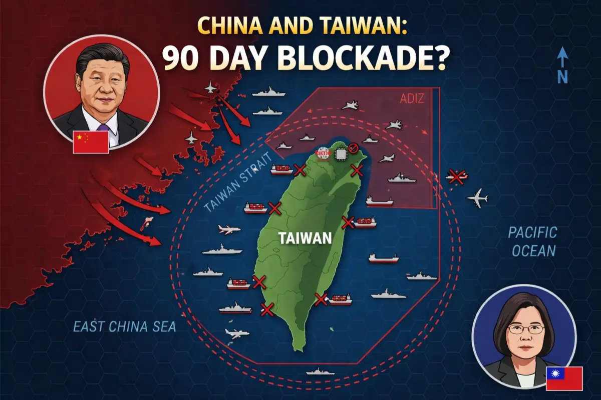 Chiny i Tajwan: czy blokada w 90 dni jest realna? Między narracją a rzeczywistością / Portal Stoczniowy